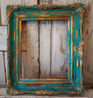 turquoise picture frame Picture Frame