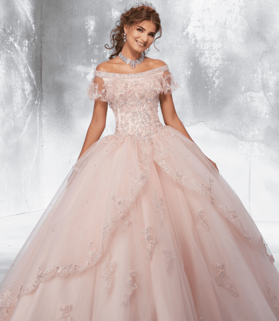 quinceanera pink off the shoulder dress Quinceañera dresses