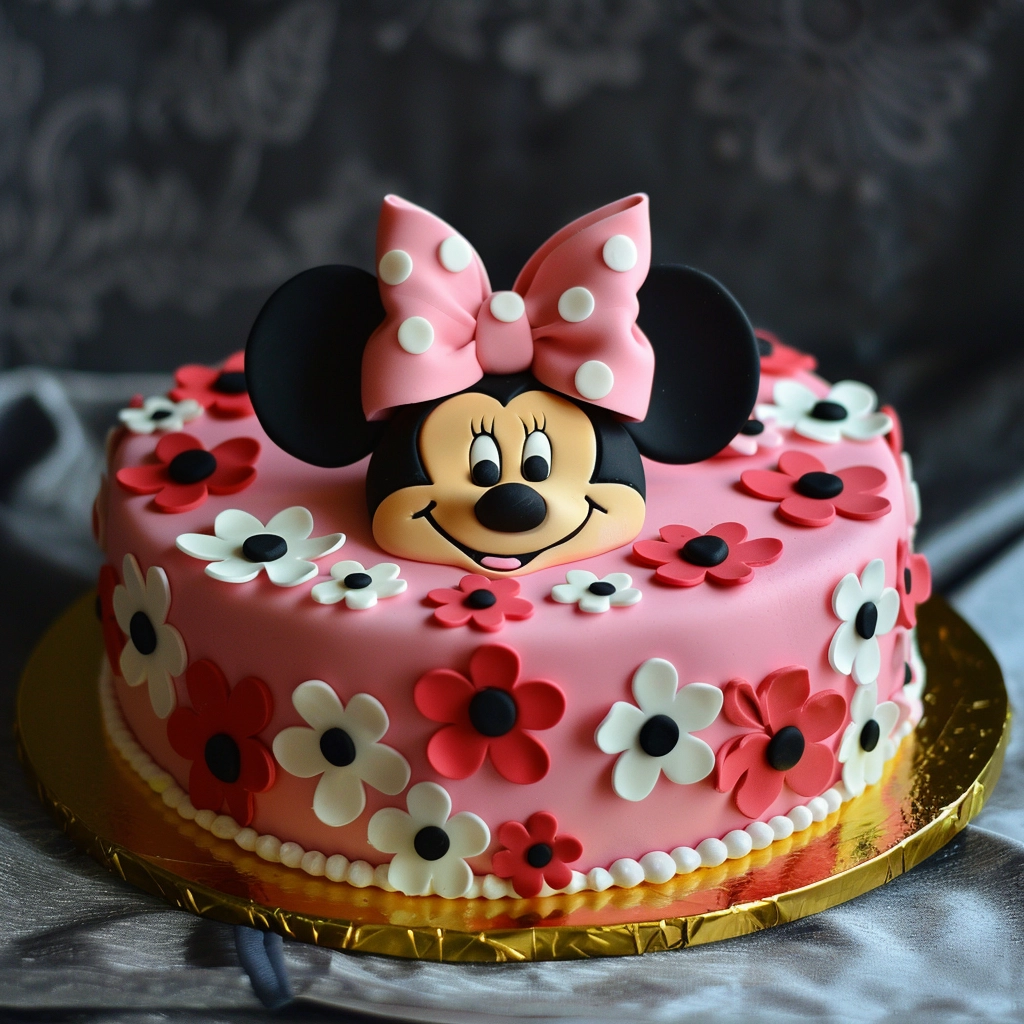 minnie mouse disney quinceanera cake