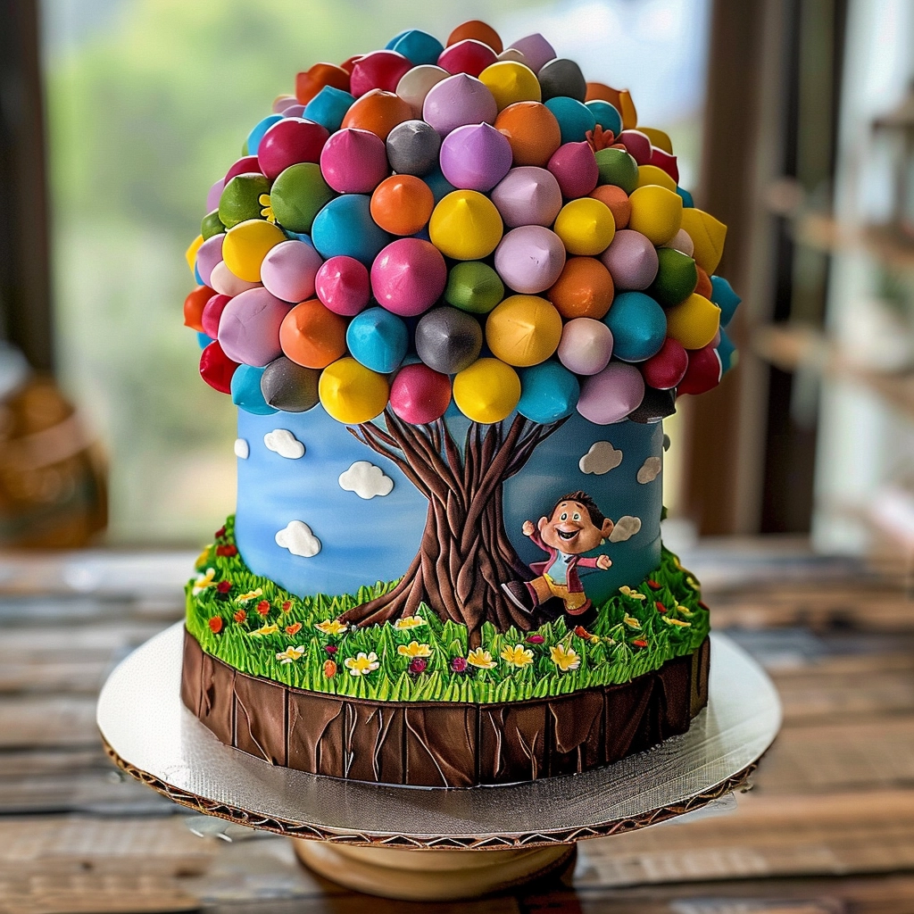 up movie disney cake for a quinceanera
