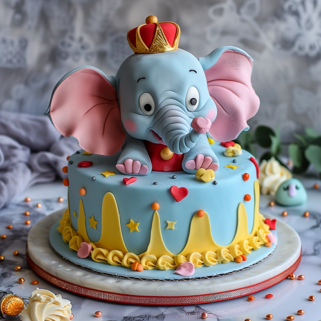 dumbo disney cake for a quinceanera