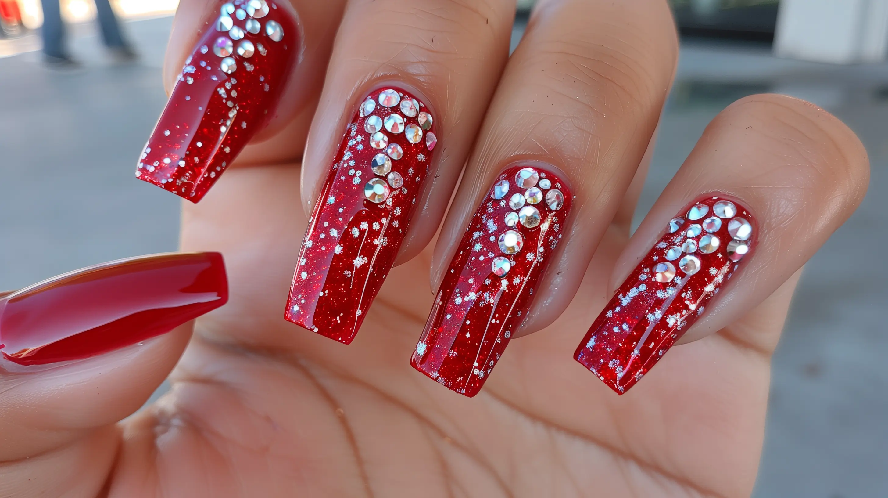 long-red-nails