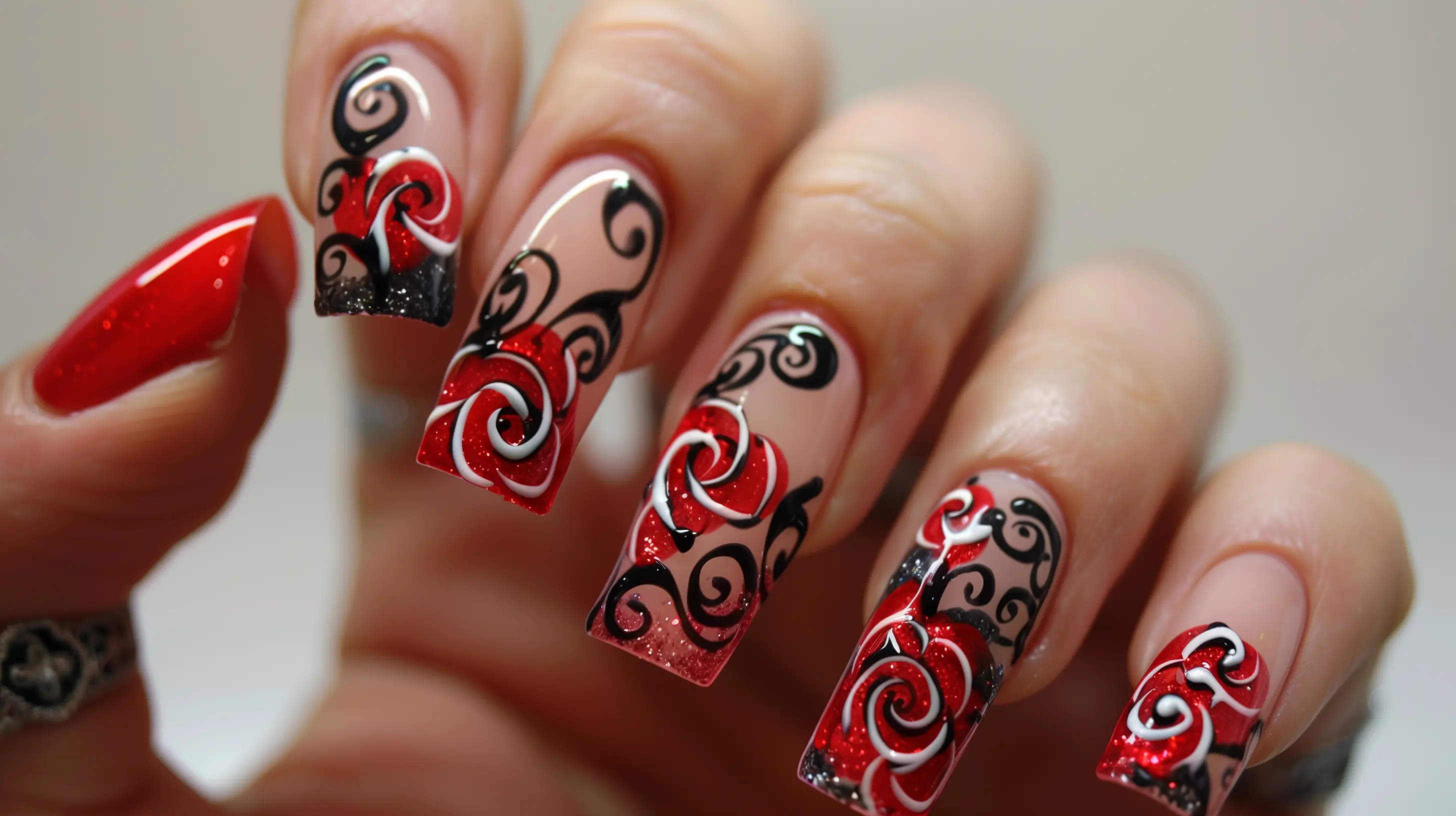 red-charro-nails