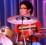 punk rock duo - isaac on drums