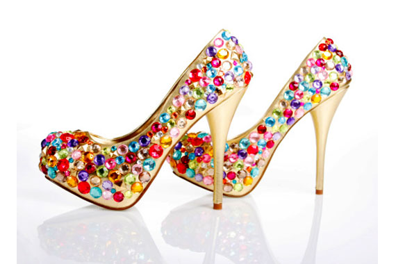 Photo Gallery: Walking On Sunshine! Colorful Quinceanera High Heels ...
