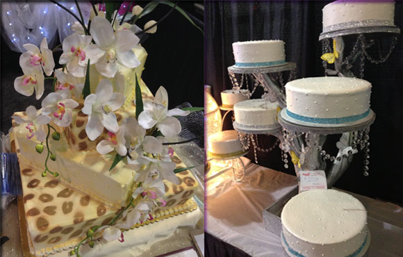 Collage of cakes