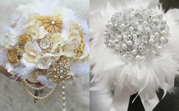 Quince Feather Bouquet Options