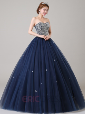 Navy Blue XV Dress