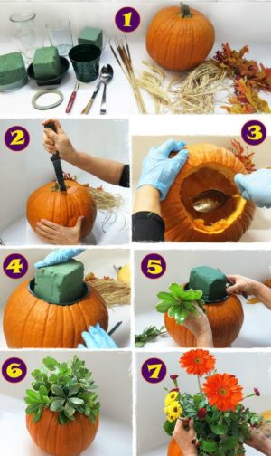 pumpkin DIY centerpiece