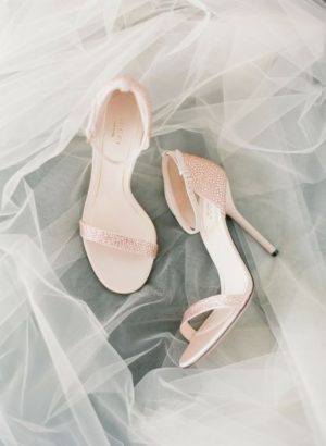 ankle strap light pink heel