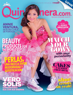 2014 Quinceanera.com Cover June edition. 