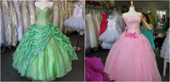 green and pink quinceañera dresses lily bridal.5