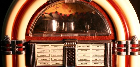 Vintage jukebox machine