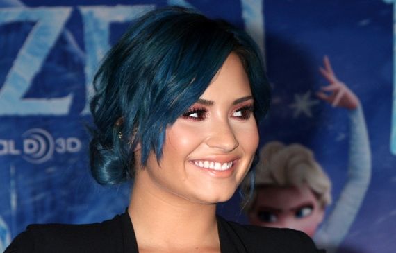Demi Lovato at the "Frozen" World Premiere.