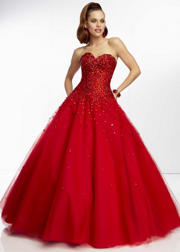 Lady in a Red Quince Dress! - Quinceanera
