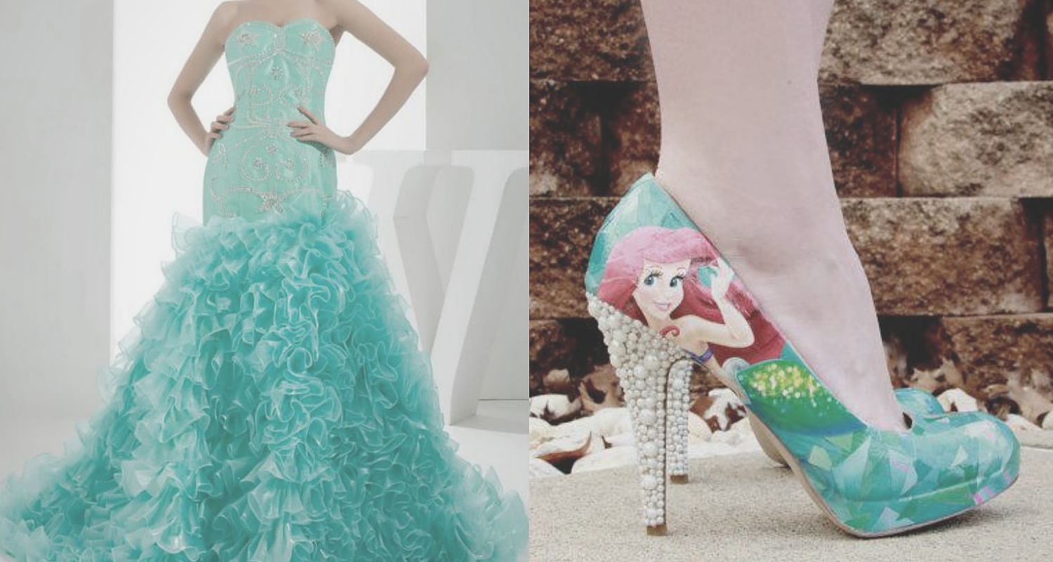 little mermaid quinceanera dress