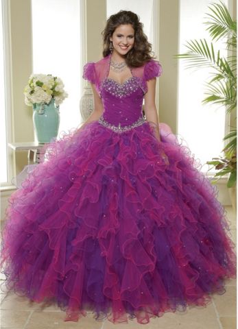 Two Toned Purple Dress