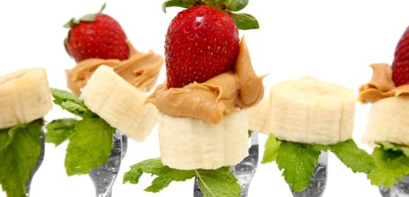 Peanut butter bananas as delicious snack ideas