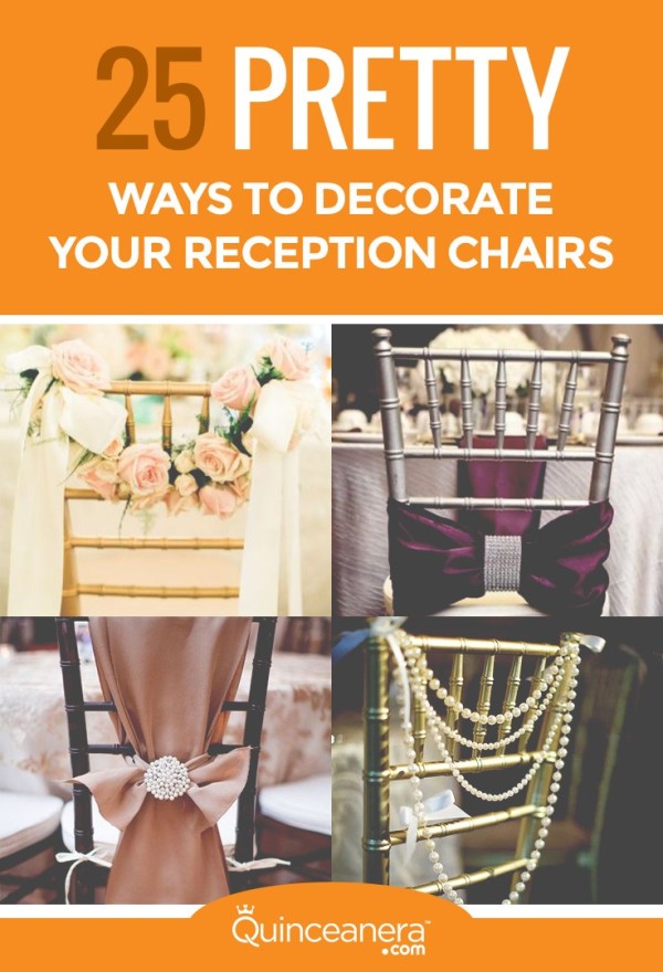 25 ways to decorate reception chairs
