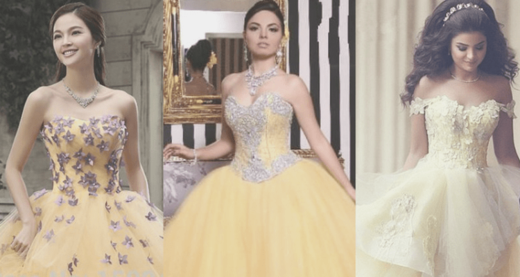 Yellow Quinceanera Dress Styles-min