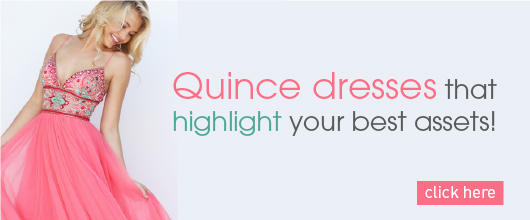 A woman in a long pink Quinceanera gown. Fashionable quince dresses that highlight your style.