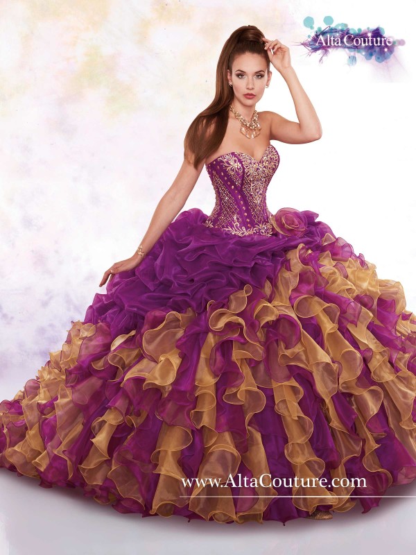 purple quinceanera dress