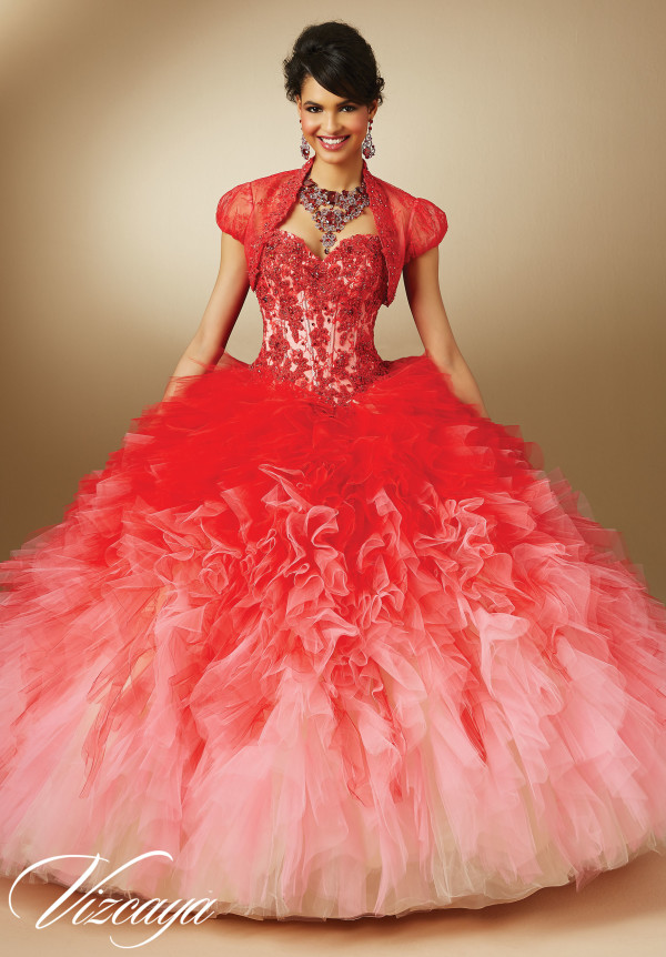 vestidos de quinceañera rojos