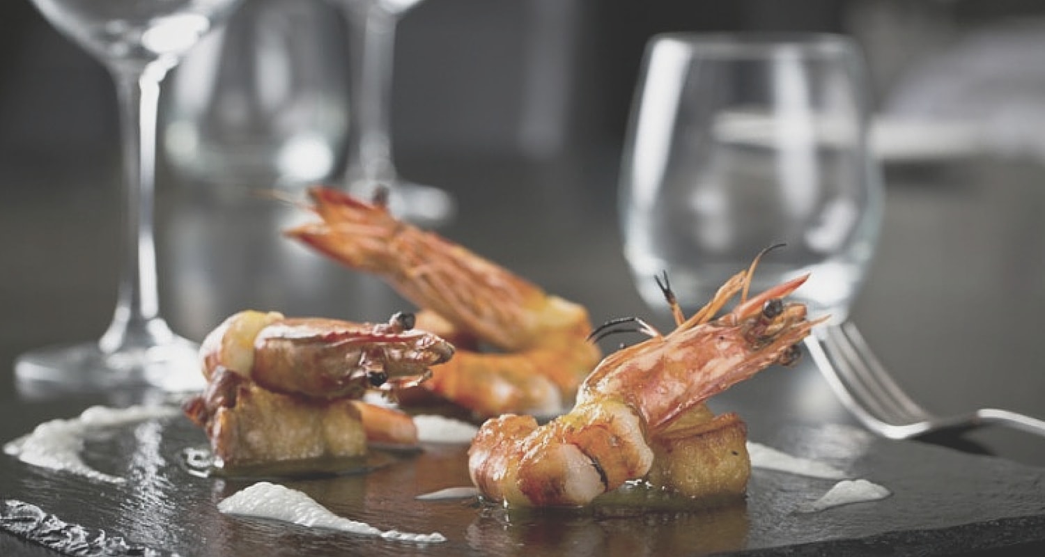 shrimp on table