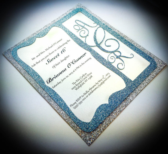 monogram_quinceanera_invitations