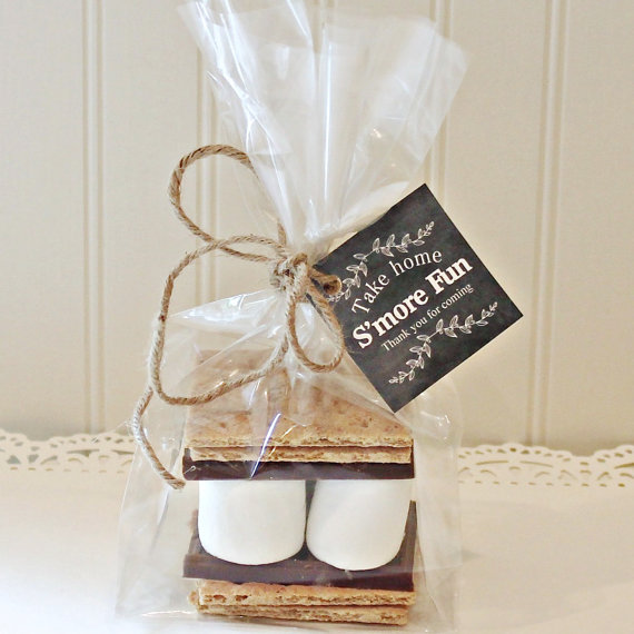 Quinceanera party favor ideas: S'more, a couple of marshmallows wrapped in plastic
