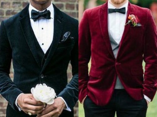 Men's black velvet blazer, a couple of men standing next to each other at a Quinceanera