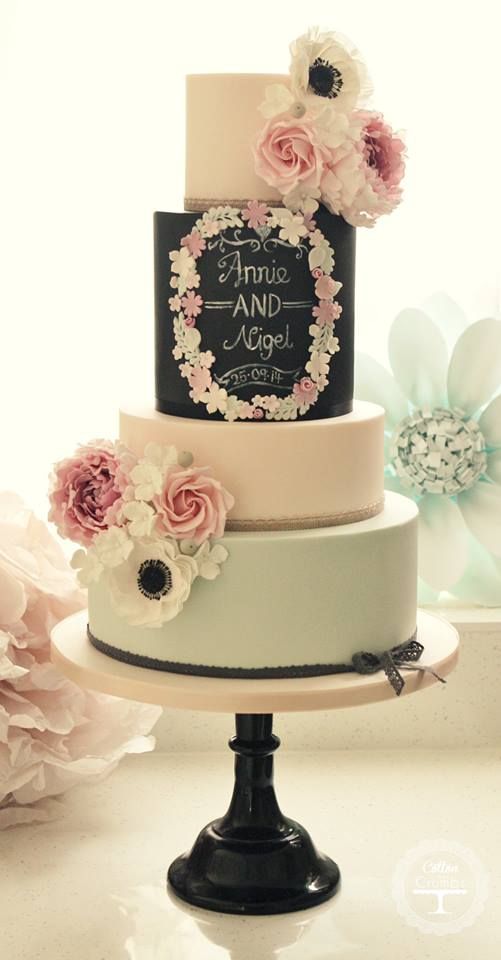 Quinceanera cake, a three tiered cake with flowers on top