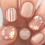A Quinceanera themed image featuring a pink and white manicure with flower designs.