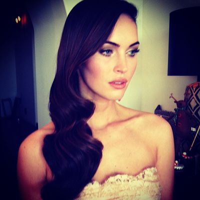 Quinceanera: Megan Fox, a beautiful woman in a strapless dress posing for a picture