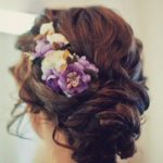 Quinceanera Hairstyles with Flowers