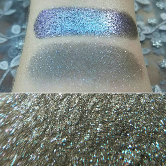 A close up of a person's arm with glittery eyeshadow, perfect for a Quinceanera celebration