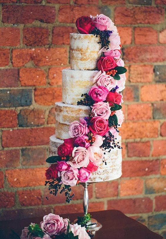 25 Most Amazing Quinceanera Naked Cakes - Quinceanera