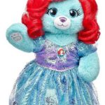 A limited edition Quinceanera bear, a blue teddy bear dressed in a princess dress