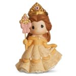 A Quinceanera-themed image featuring a Belle Precious Moments figurine of a princess holding a flower.