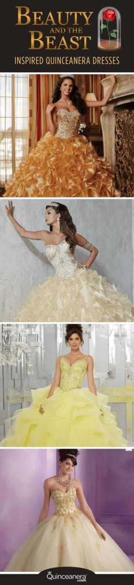10 Beauty And The Beast Inspired Quinceanera Dresses