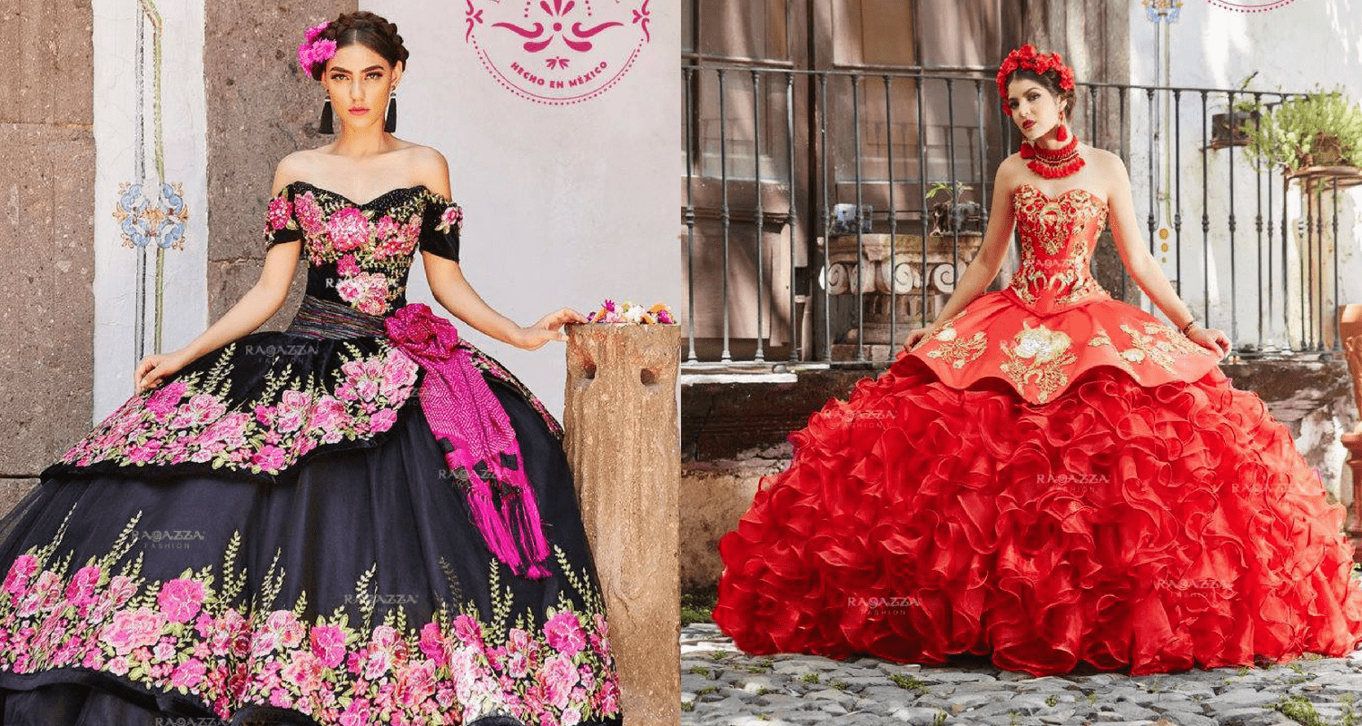 mexican themed quince dresses