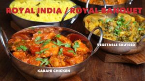 A table filled with bowls of Indian cuisine in an Indian restaurant in Cairo