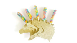 A close up of a bunch of paper straws, a festive party favor for a Quinceanera celebration