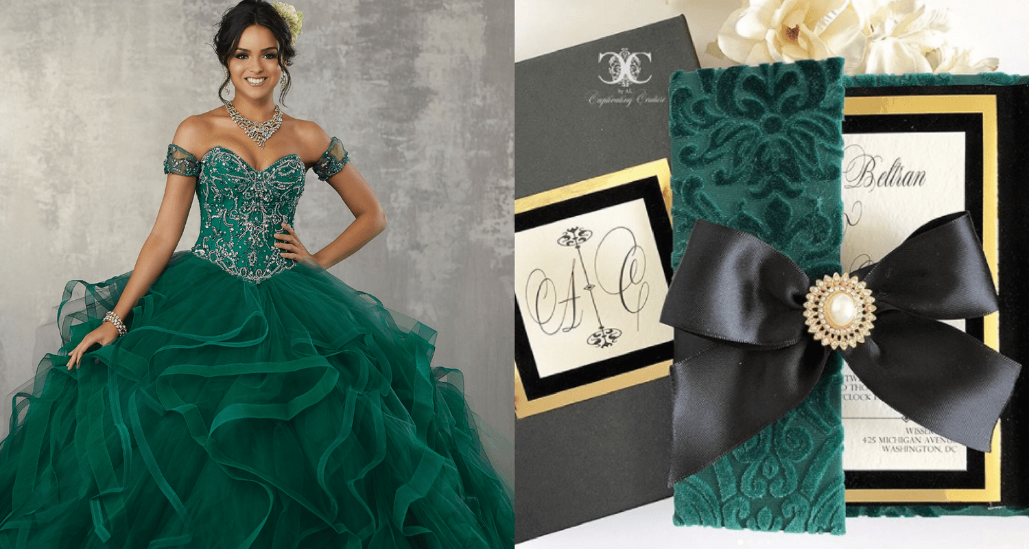 An Elegant Emerald Quinceanera Theme We ...