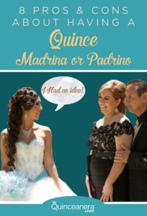 Pros and cons of a Quinceanera: a Quinceañera celebration with a man and woman standing next to each other