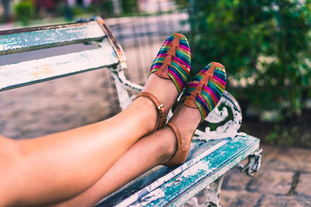 colorful huaraches sandals