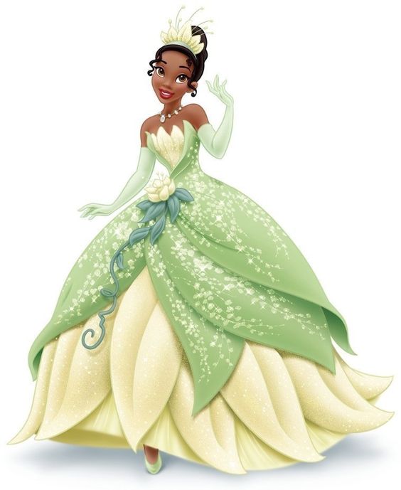 Quinceanera: Tiana, a woman in a green dress posing for a picture as Disney princess Tiana