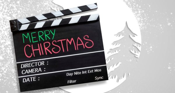 A Clapperboard with a Merry Christmas and Happy New Year 2024 message, perfect for a Quinceanera celebration