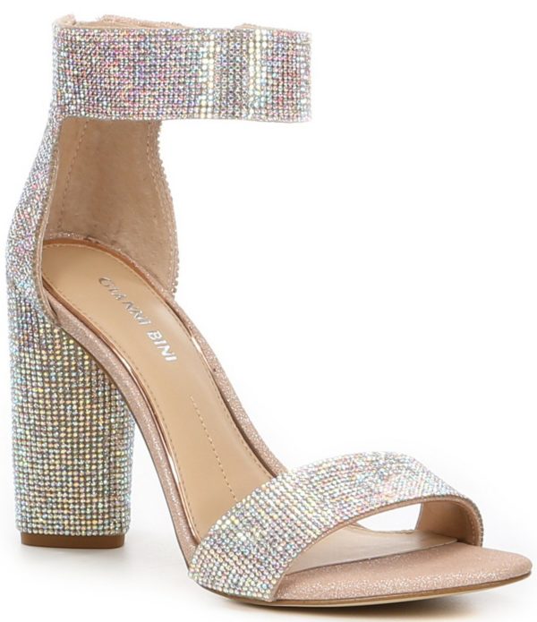 A Quinceañera sandal - a women's high heeled sandal with an ankle strap