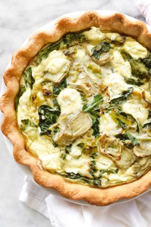 Brie cheese quiche